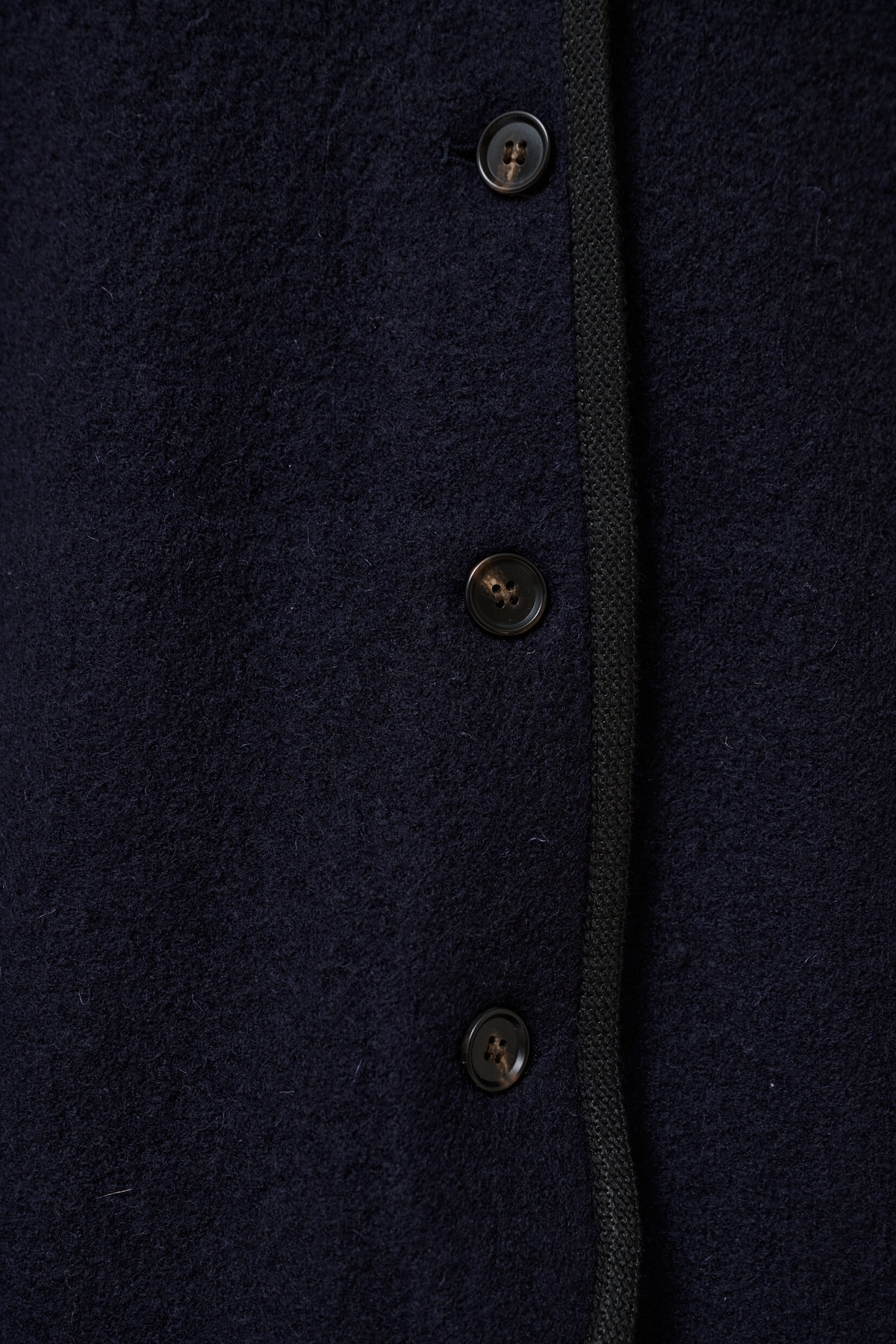 Veste en laine bouillie Hill navy Anne-Mi