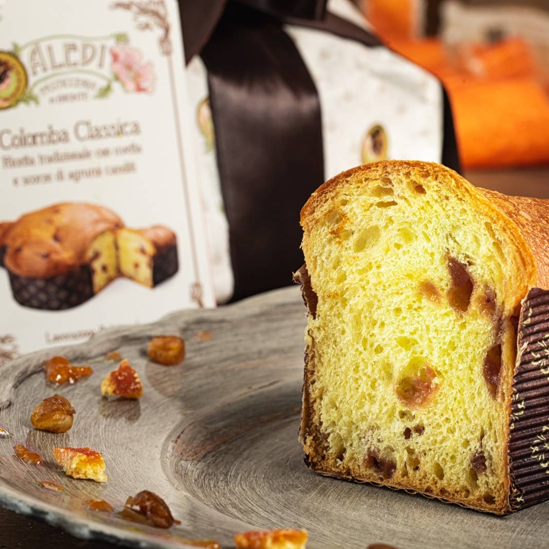 Dessert traditionnel italien : Colombe de Pâques classique 1kg