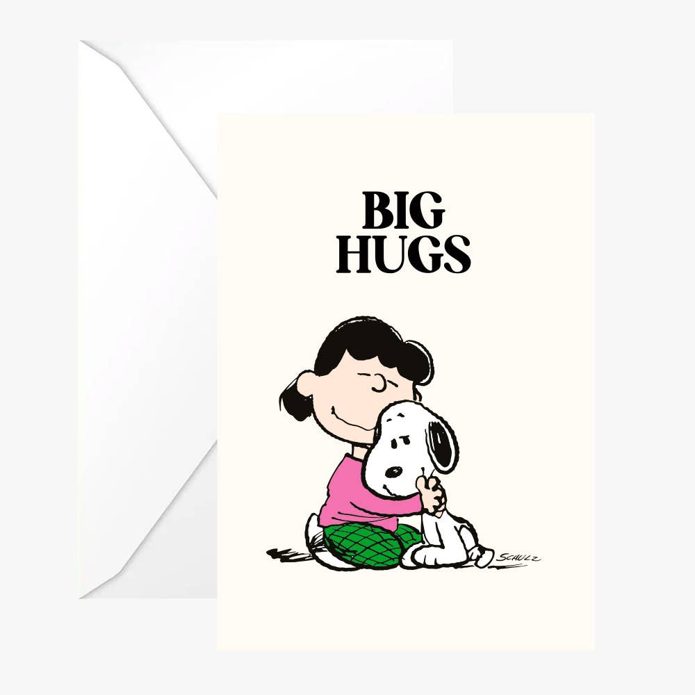 Carte double Snoopy « Big HUG »