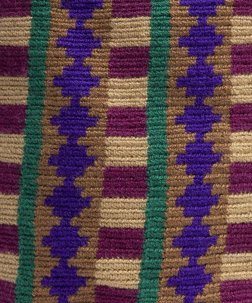 Sac bandoulière taille M avec anse courte en macramé GUANABANA
