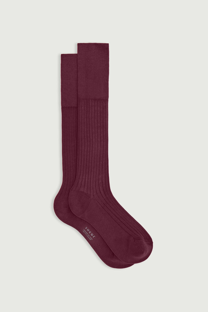 Chaussettes walk Sœur en fil d’écosse prune