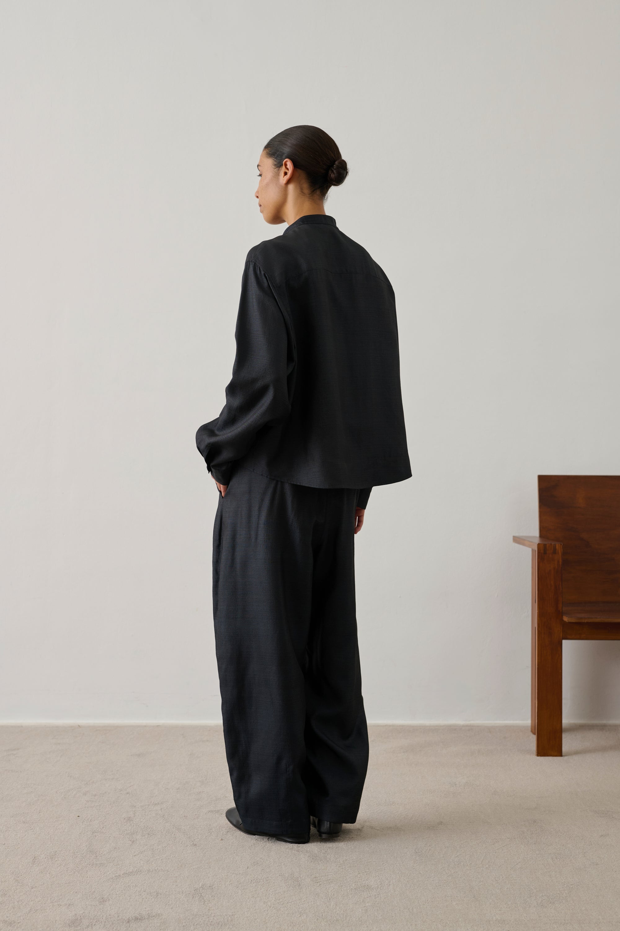 Pantalon Vernon en soie elastiqué Soeur