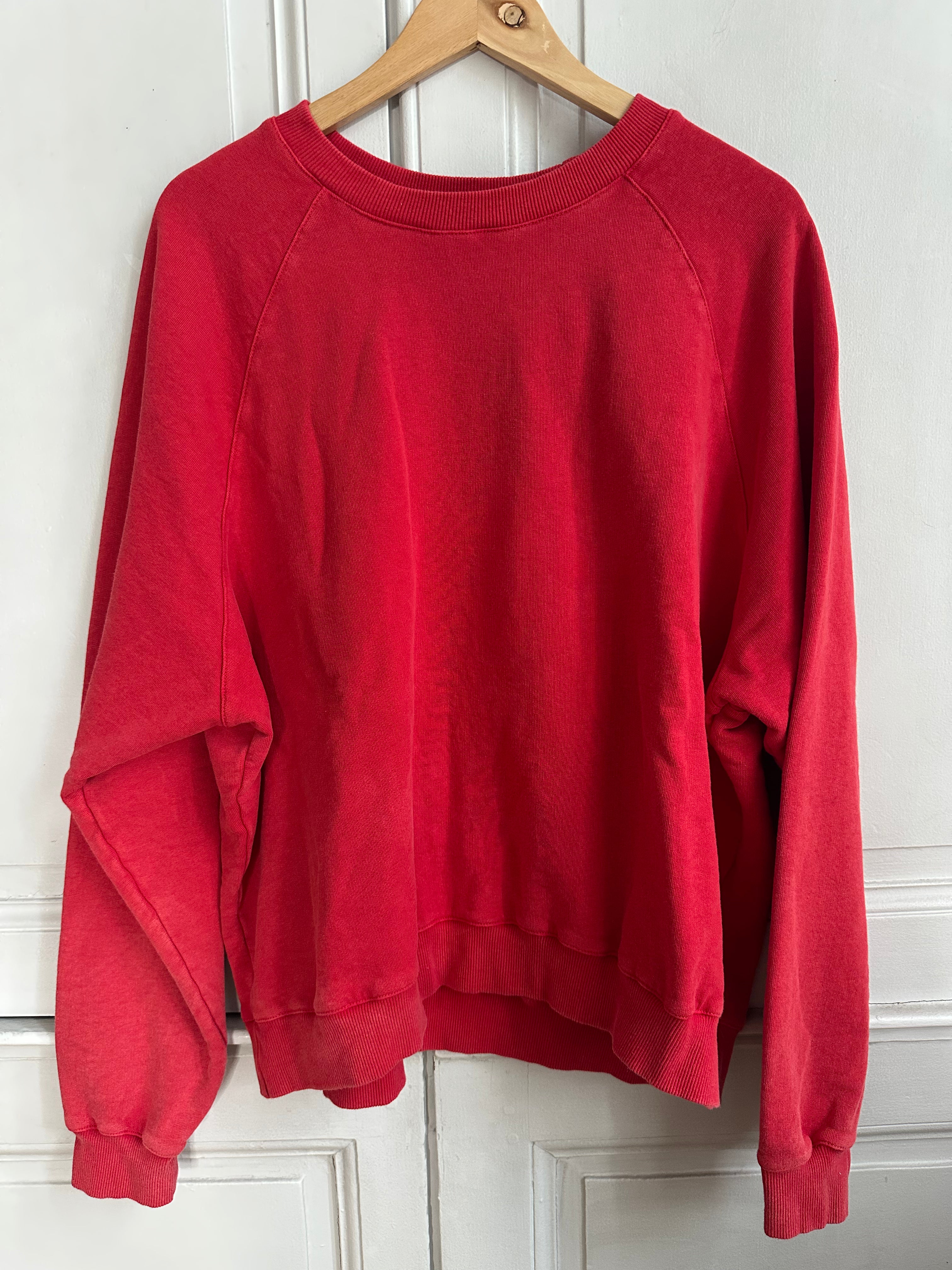 Sweat oversize Anh coquelicot