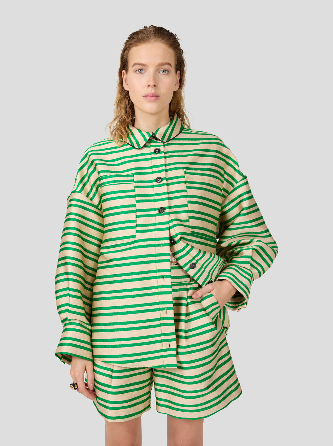 Chemise Astrée en toile rayée Heimstone