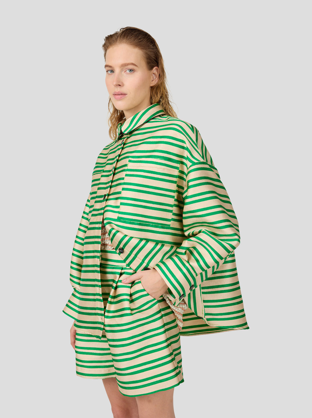 Chemise Astrée en toile rayée Heimstone