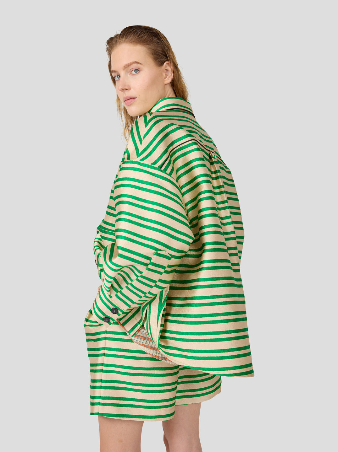Chemise Astrée en toile rayée Heimstone