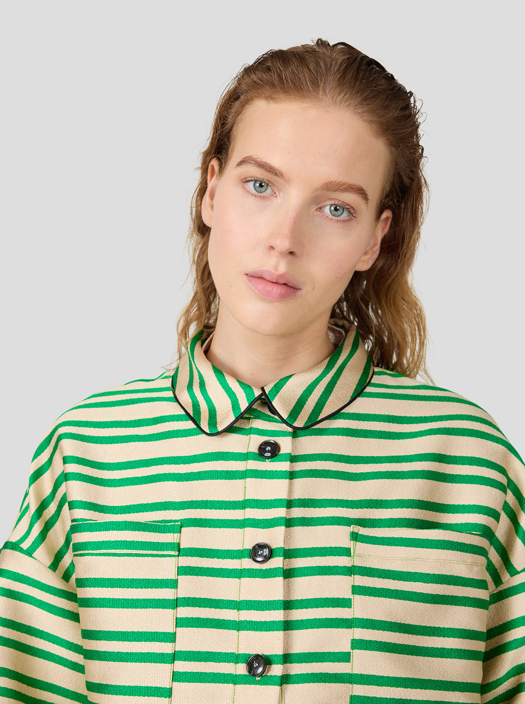 Chemise Astrée en toile rayée Heimstone