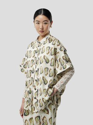 Chemise pixie en imprimé oyster lustré Heimstone