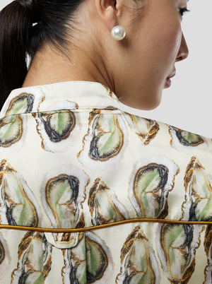 Chemise pixie en imprimé oyster lustré Heimstone