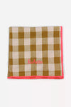 Serviette de table brodée bichette