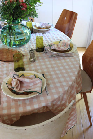 Serviette de table brodée Mon chou