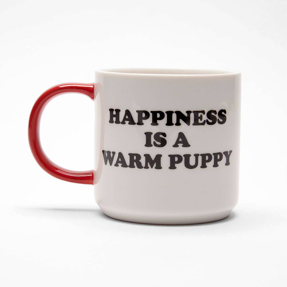 Tasse Snoopy : le bonheur c’est un chaleureux chiot