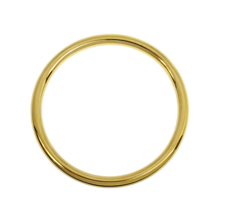 Bracelet jonc acier Draeger or fin