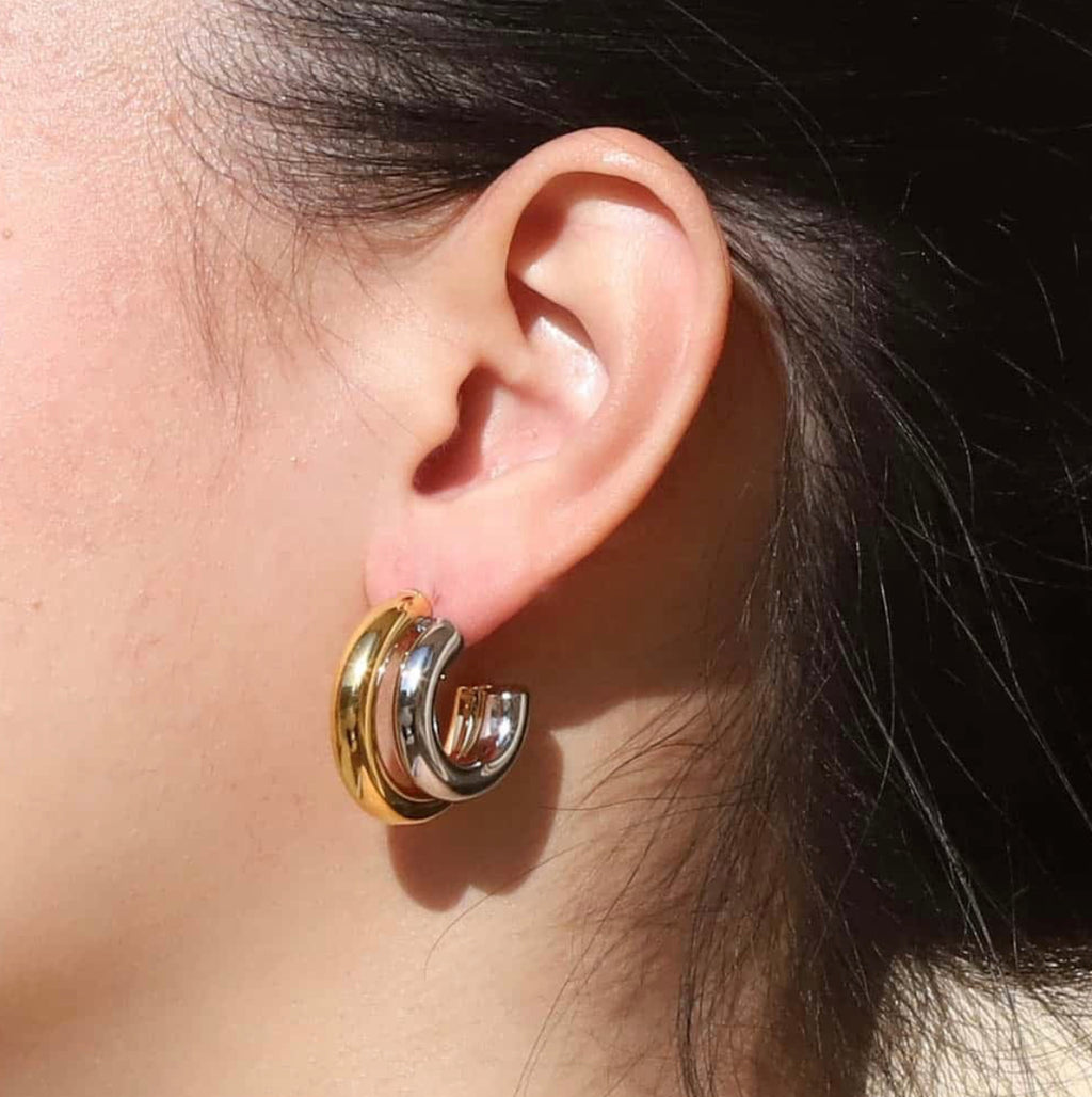 Boucles d’oreilles acier Pernille