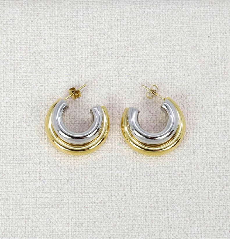 Boucles d’oreilles acier Pernille