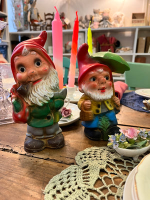 Gnome de jardin jouet allemand ancien
