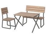 Set de jardin table et chaises en bois Maileg