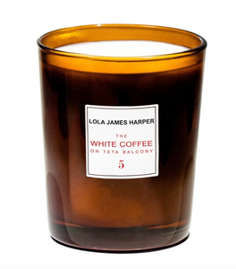 Bougie parfumée Lola James Harper 5 The White Coffee on Teta Balcony